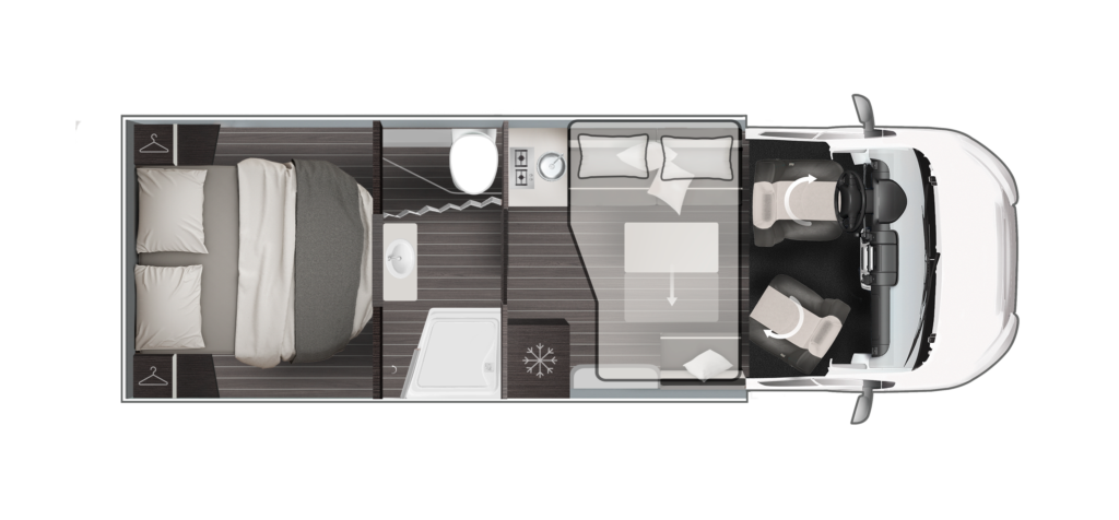 Grundriss Zefiro 266 TL Power Edition