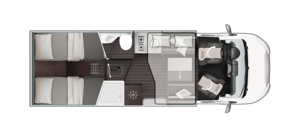 Grundriss Zefiro 287 TL Power Edition